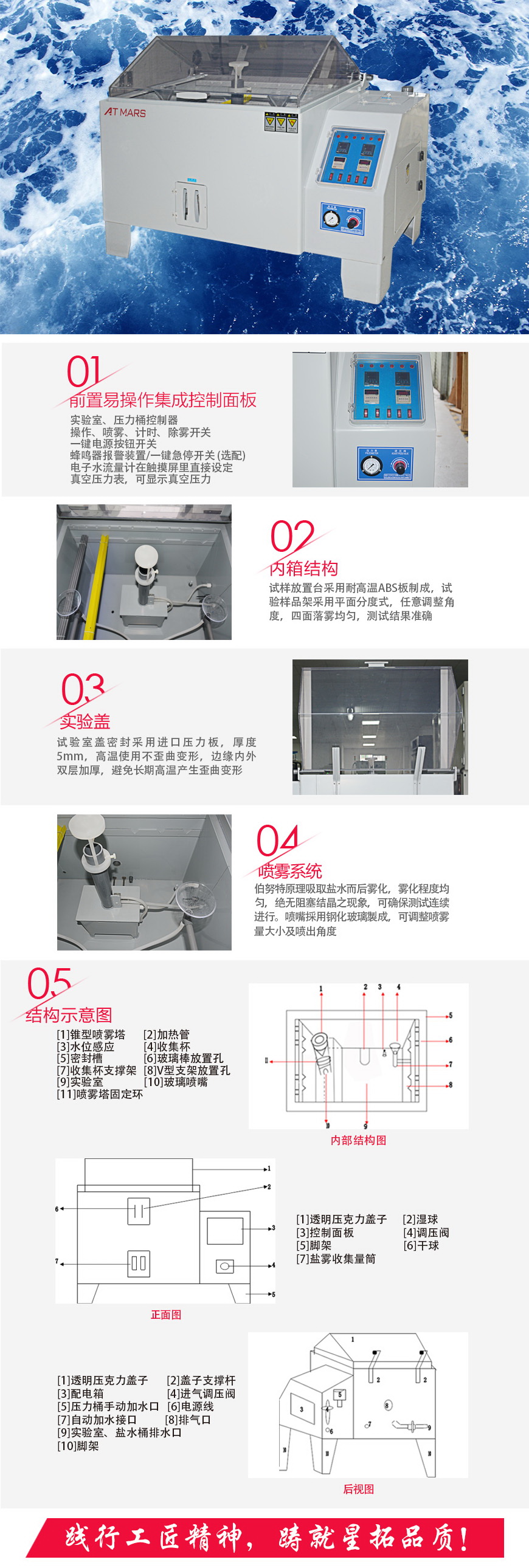 鹽霧試驗箱 90型結構